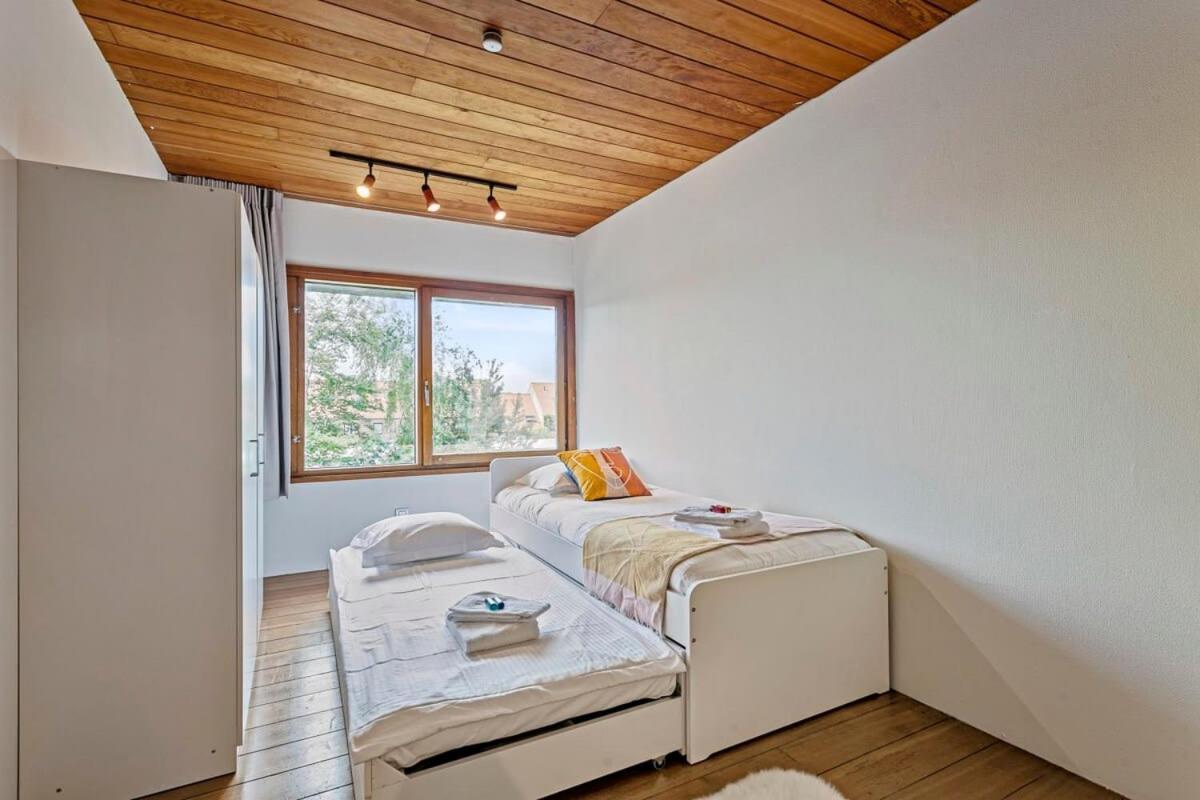 Eighties Modernist Design House With Garden Near The Beach Остенде Экстерьер фото