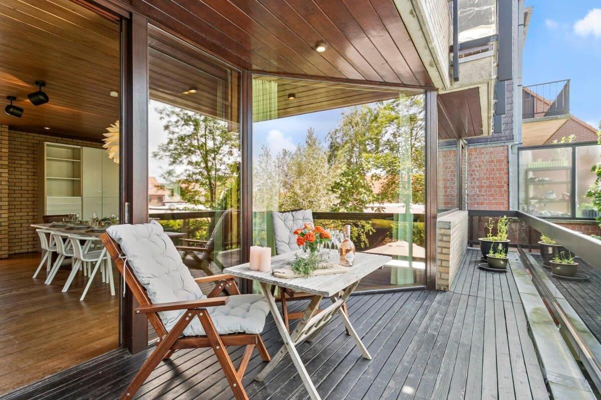 Eighties Modernist Design House With Garden Near The Beach Остенде Экстерьер фото