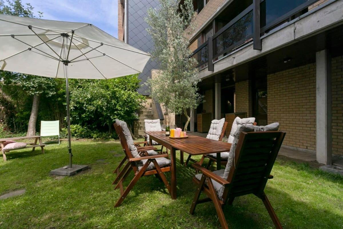 Eighties Modernist Design House With Garden Near The Beach Остенде Экстерьер фото