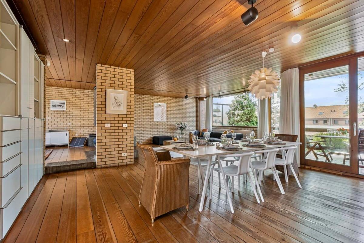 Eighties Modernist Design House With Garden Near The Beach Остенде Экстерьер фото