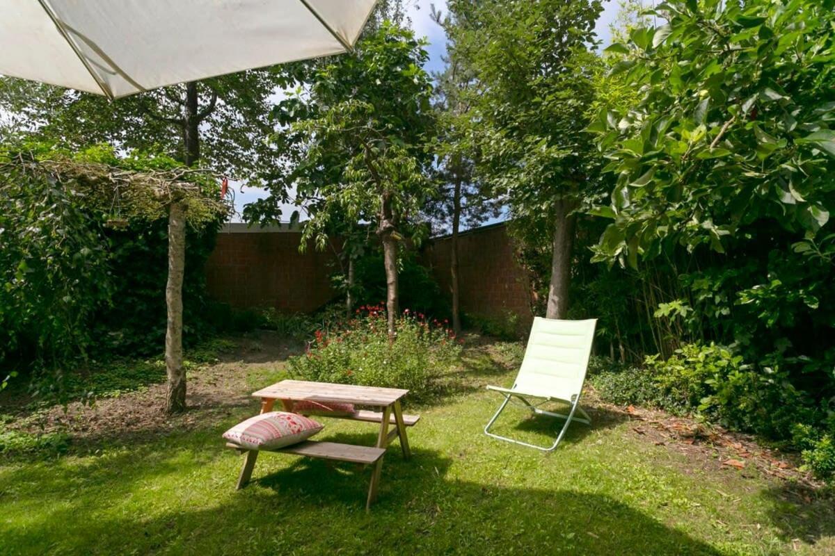 Eighties Modernist Design House With Garden Near The Beach Остенде Экстерьер фото