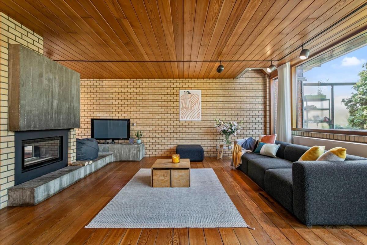 Eighties Modernist Design House With Garden Near The Beach Остенде Экстерьер фото